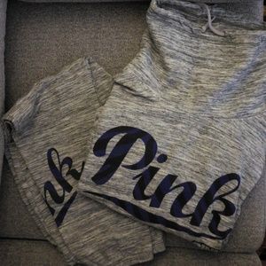 Pink sweatshirt and classic joggers
